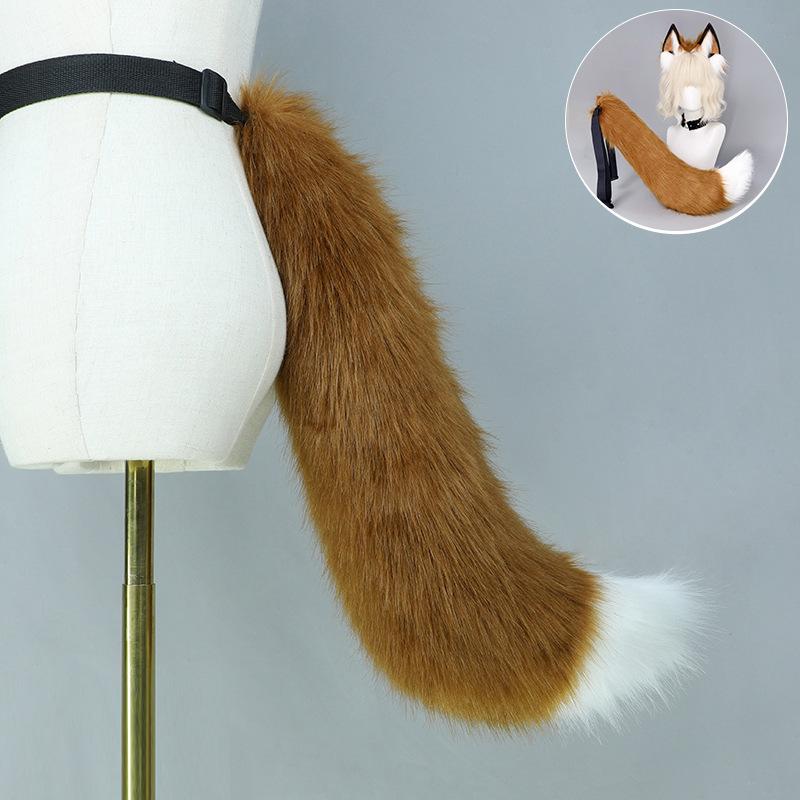 Halloween Fuchs Ohren Fuchs Schwanz Set Dämon Fuchs Schwanz Comic Ausstellung cos Requisiten Zweidimensionale Fuchs Ohren Tier Ohren Stirnband
