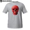 Intriguing Strawberry Human-Skull Design T-Shirt Unisex Short-Sleeve Shirt