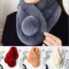 Fashion Thicken Warm Soft Windproof Faux Fur Scarf Neck Warmer Plush Scarves Fluffy Shawl
