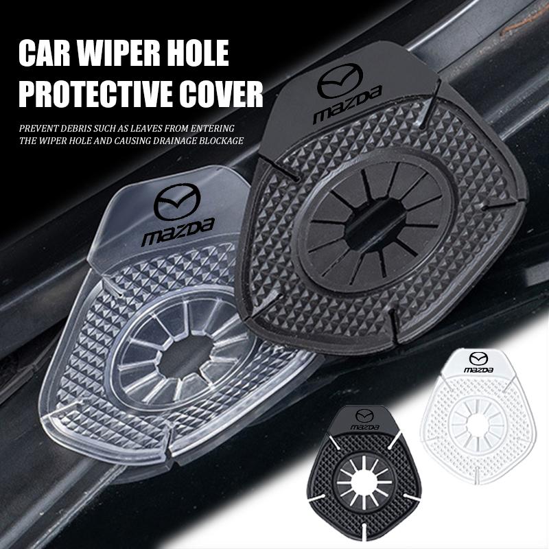 For Mazda Car Silicone Dust Cover Wiper Hole Protection Auto Accessories CX9 MX5 RX8 Axela Demio Atenza MS GJI GH BK MP
