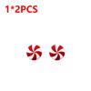 2-10Pc Christmas Knob Covers Door Button Decor Christmas Cabinet Knob Peppermint Christmas Pendant Creative Knob Cover Decor