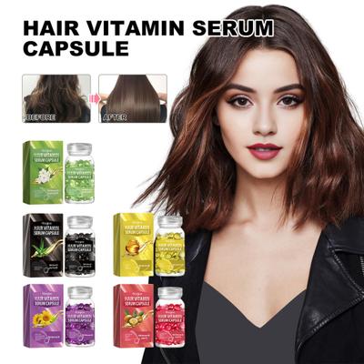 30Pcs Hair Serum Capsule Frizzy Damaged Dry Split End Hair Treatment Repair Serum  Vitamin C E Hair Care Essential Oil Capsule