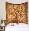 Indian Tree of Life Tapestry Boho Wall Art Multicolor Floral Design Ethnic Decor for Home Living Room Bedroom Yoga Space