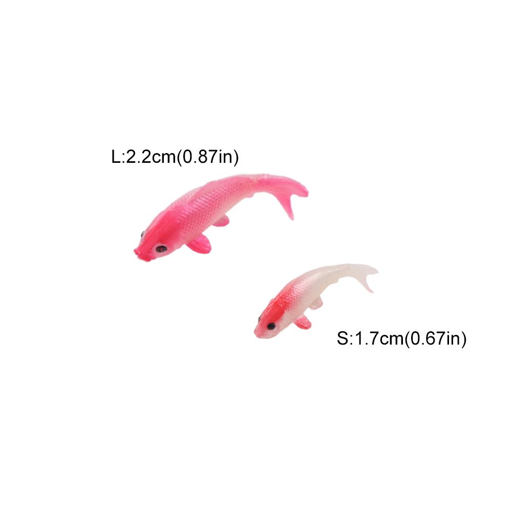 DIY Soft Goldfishes Models Mini Handmade Fish Tank Ornament 1:12 Simulation Fish Miniature Play Props
