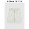 UR 2025 Autumn Women's Casual Striped Drawstring Shorts
