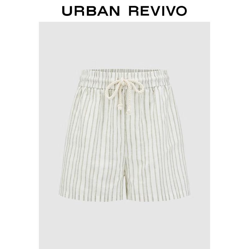 Женские повседневные полосатые шорты на кулиске UR 2025 Осень S