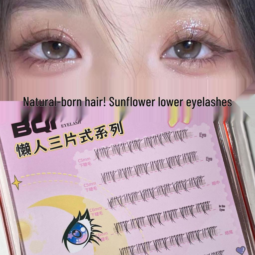BQI Sunflower Lower Eyelash Clusters - Natural, Photogenic, No Makeup Look