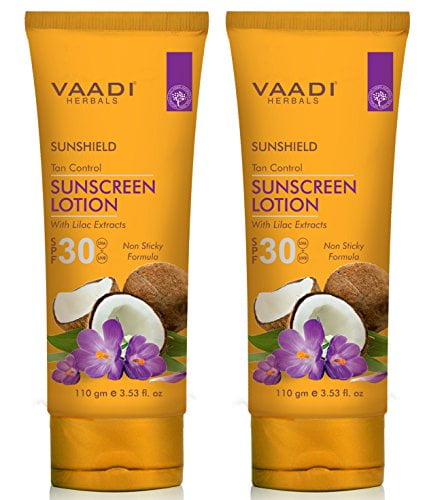 

Vaadi Herbals Солнцезащитный лосьон SPF-30, 110 г (Упаковка из 2 шт.)