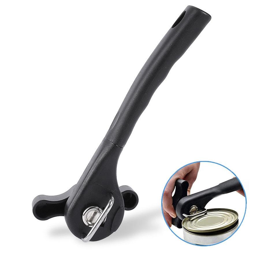 Can Opener Handheld, No Sharp Edges With Soft Grips, Food Grade Stainless Steel Cutting Can Opener for Kitchen & Restaurant