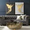 Nordic Retro Golden Angel Canvas Abstract Painting Home Decor Vintage Posters and Prints Wall Pictures Living Room No Frame