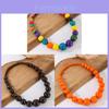 Geometric Handmade Beaded Necklace For Women Men With Large Wooden Balls Art Jewelry