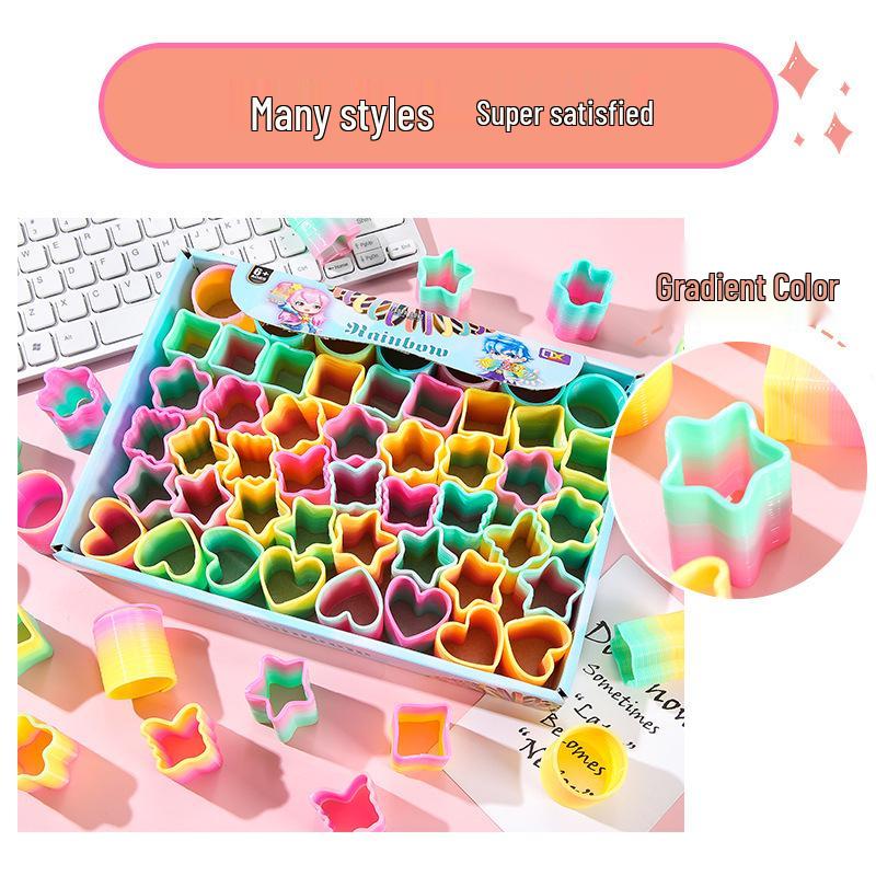 

Creative Mini Alien Rainbow Rings for Children s Rewards and Prizes