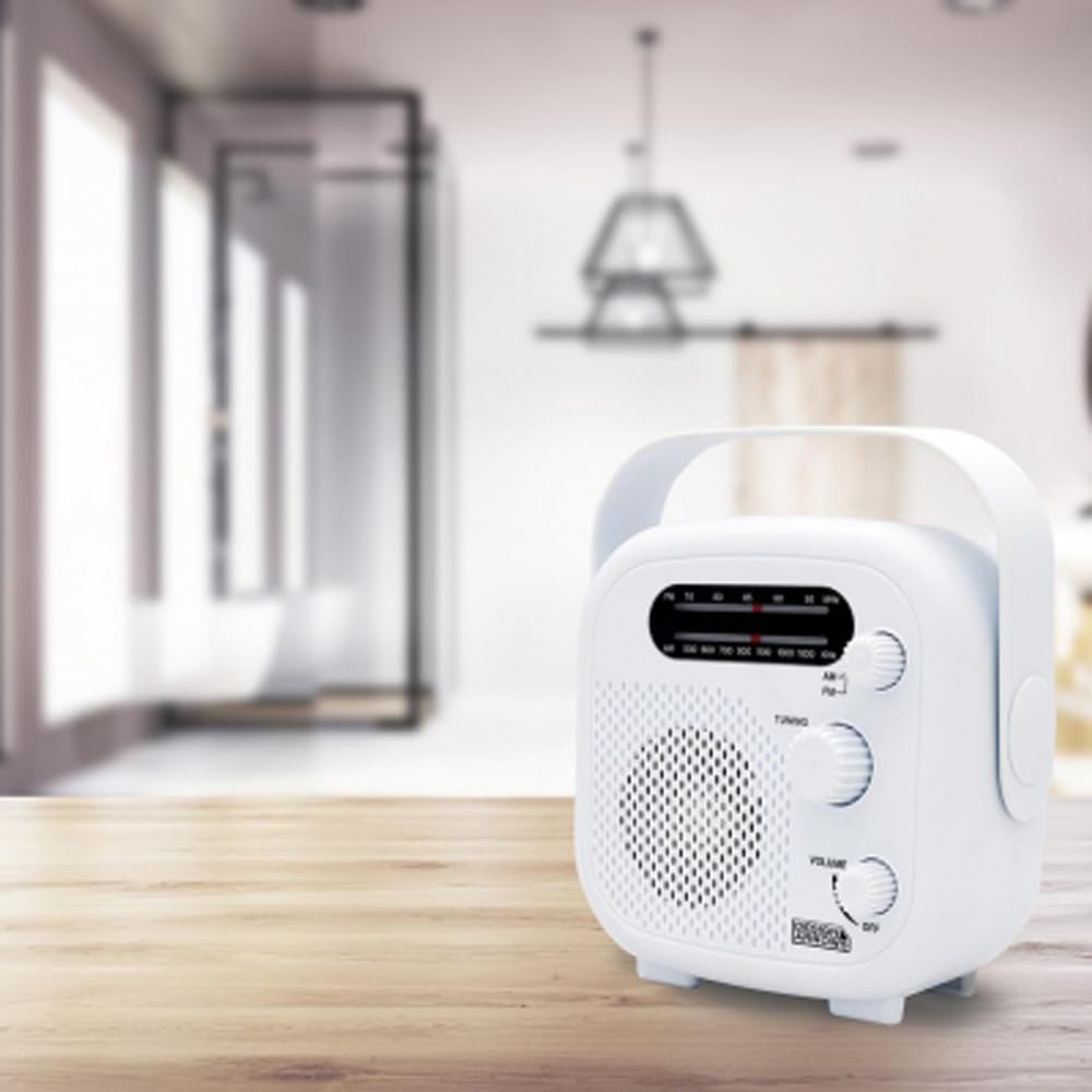Yazawa Corporation Shower Radio SHR02WH