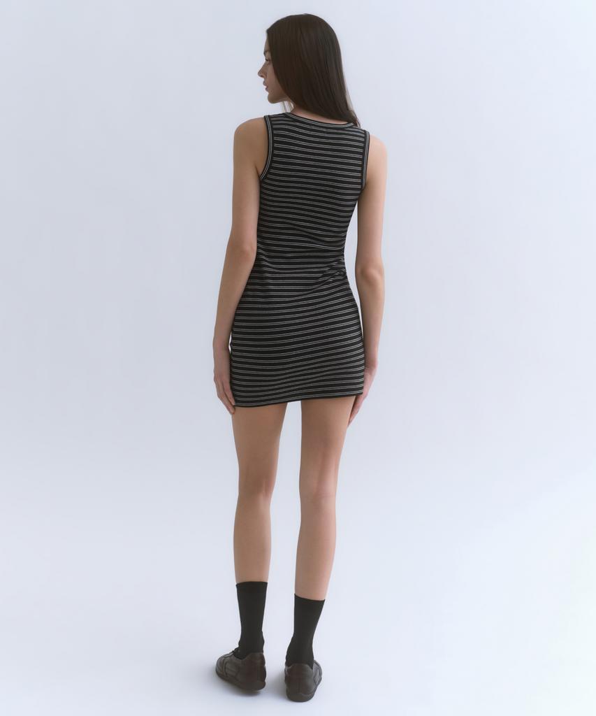 Musinsa Standard Woman Women'S Striped Tank Dress [Black]