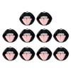 10pcs Funny Sexy Red Lip Resin Charm Hip Hop Earring Pendant Accessories DIY Keychain Jewelry Making Crafts