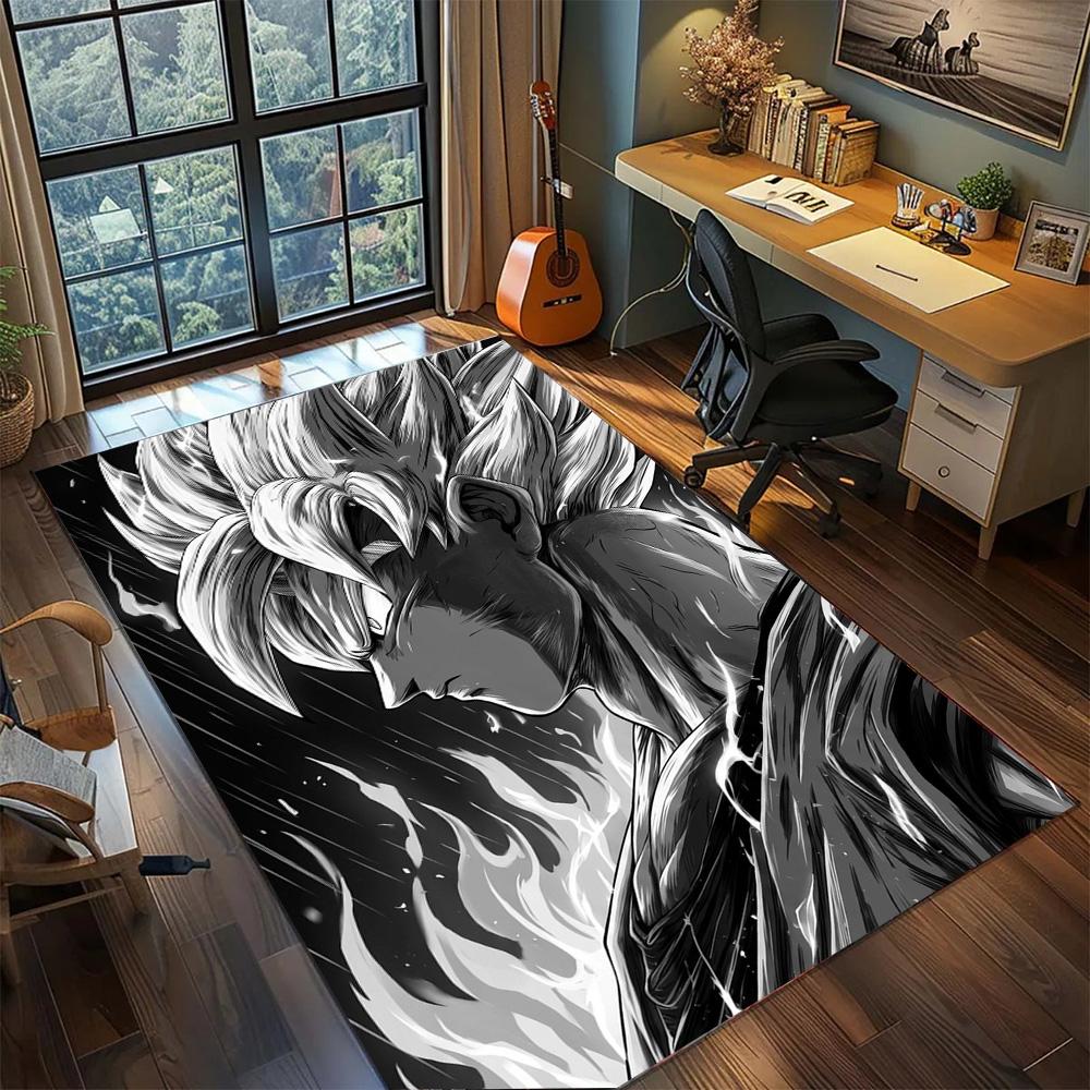 Dragon Ball!Rug Carpet Large Area Rug Non Slip Washable Floor Mat Gamer Room Bedroom Home Decor