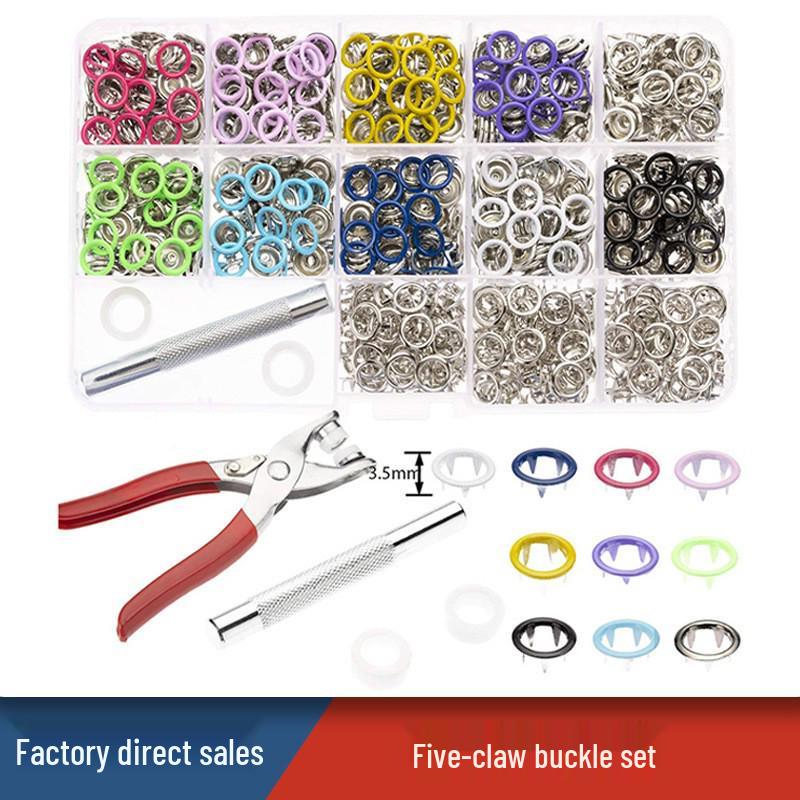 Kit de scule pentru nasturi cu capse: Set Bază Rivet & Perforator pentru Butoni Snap 633/655/831/201