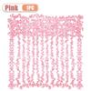 1-5PCS Faux Cherry Blossom Vine Artificial Flower Garland Ivy Decor for Cover Wrapping Wall Wedding Home Decoration