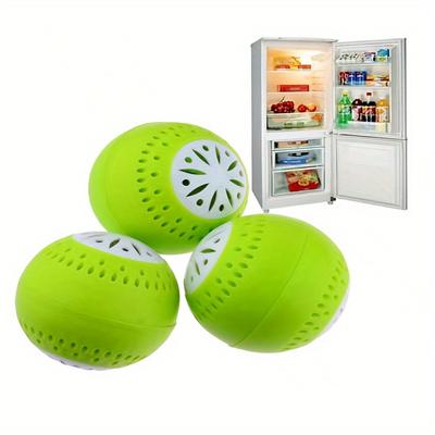 Pachet de 3 Bile Deodorante PVC pentru Frigider - Eliminator de Mirosuri pentru Frigider cu Cărbune Activ, Odorizant de Bucătărie pentru Contact Non-Alimentar