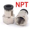 1/8" 1/4" 3/8" 1/2" NPT Male Female 1/8"- 5/8" Inch Tube OD Elbow Pneumatic Push To Connect Air Fitting Quick Release Connector