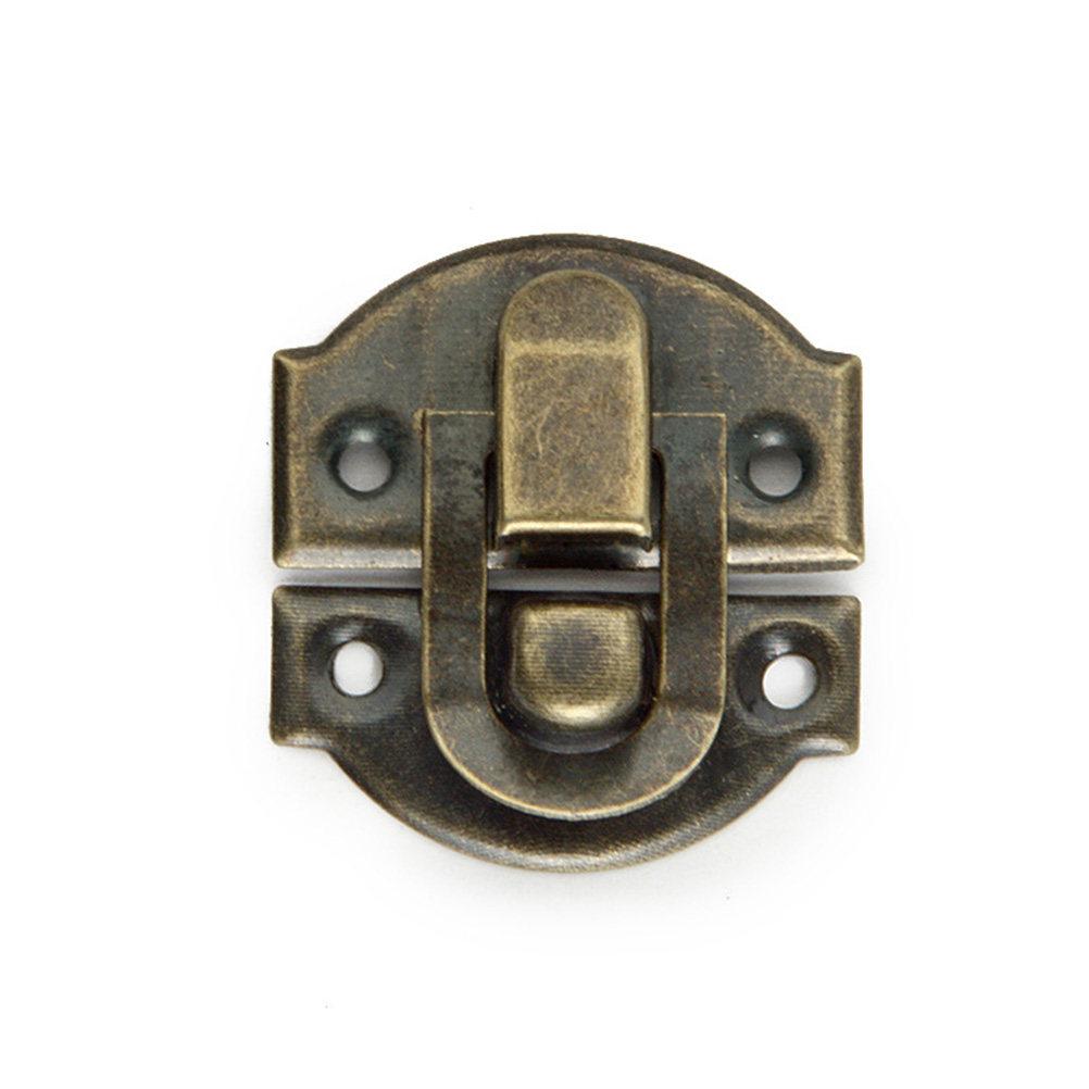 30Pcs Wood Box Latch Vintage Iron Cabinet Hasp Latch Replacement for Jewelry Boxes Chest Toolbox Buckle Lock