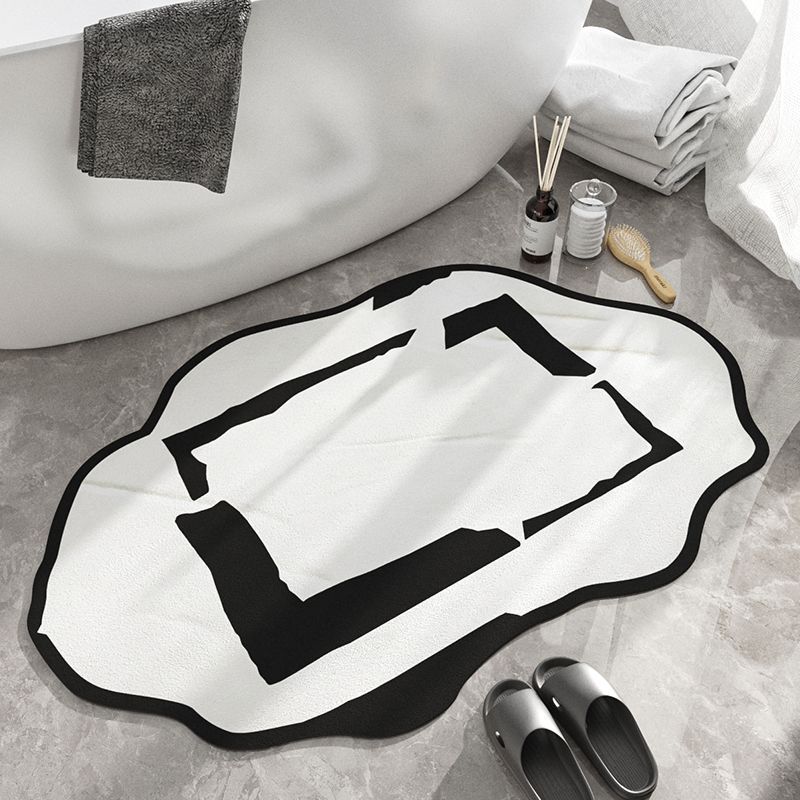 Irregular bathroom absorbent floor mat Non-slip quick-drying foot mat Special-shaped minimalist bathroom floor mat Door mat