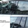 6 Carbon Fiber Black Car Door Window Column BC Pillar Post Cover Trim PC Material Sticker For BMW 3 Series E90 F30 G20 2005-