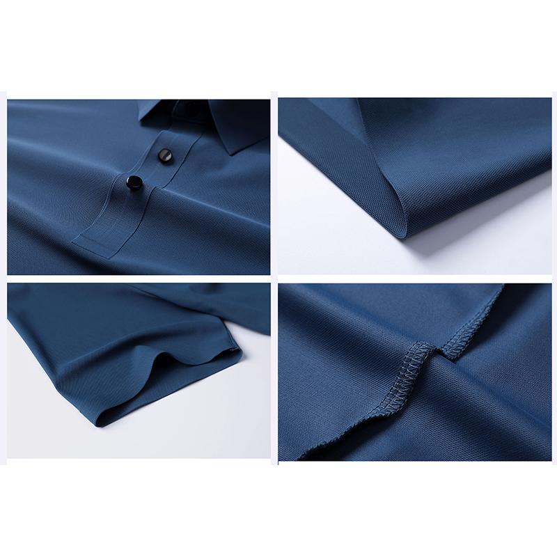 Large Size 8XL Summer Men Polo Shirt Casual Loose Ice Silk Short Sleeve T Shirt Men Quick-drying Business Men Wear