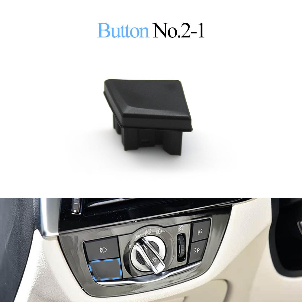 Car Front Dashboard Headlight Switch Rotary Knob Button Head Lamp Cover Panel For BMW 5 Series 6GT M5 G30 G31 G38 G32 F90