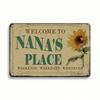 Retro Metal Sunflower Sign Outdoor Aluminum Wall Art Welcome Decor