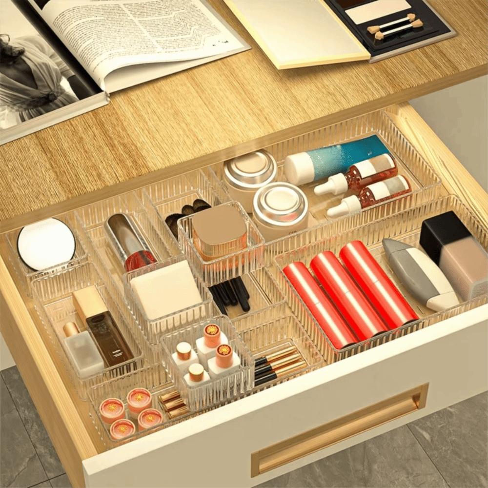 Transparent Makeup Storage Box Makeup Organize Cosmetic Organizer  Desktop