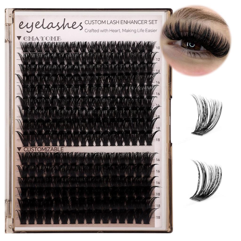 DIY Natural Dense Curly False Eyelash Set (10D-100D)