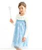 Dress for for Light Blue X Long Sleeves [Bee] Tulle-switched Girls, Kids, Halloween, Princess, Snow, Costume, Cosplay, Beaded, Glitter, Formal,