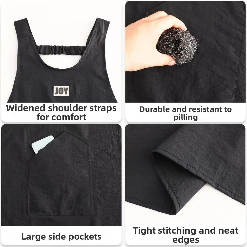Durable Breathable Cooking Apron Wear Resistant Soft Coffee House Aprons Anti Fouling Kitchen Apron Baking