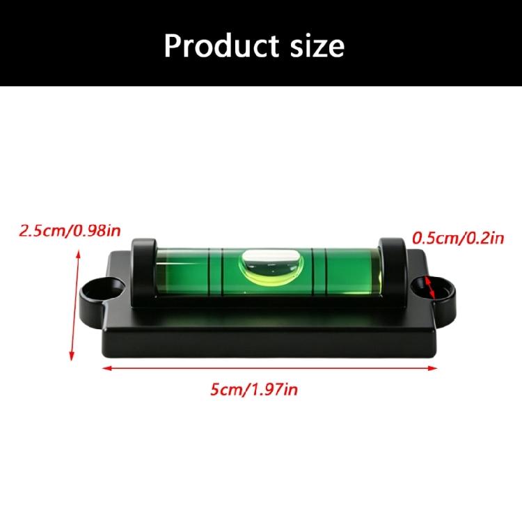 Bubble Level Tool with Screw-Mount Design for Cabinet Installation, Frame Placement, and Fixture Alignment Work