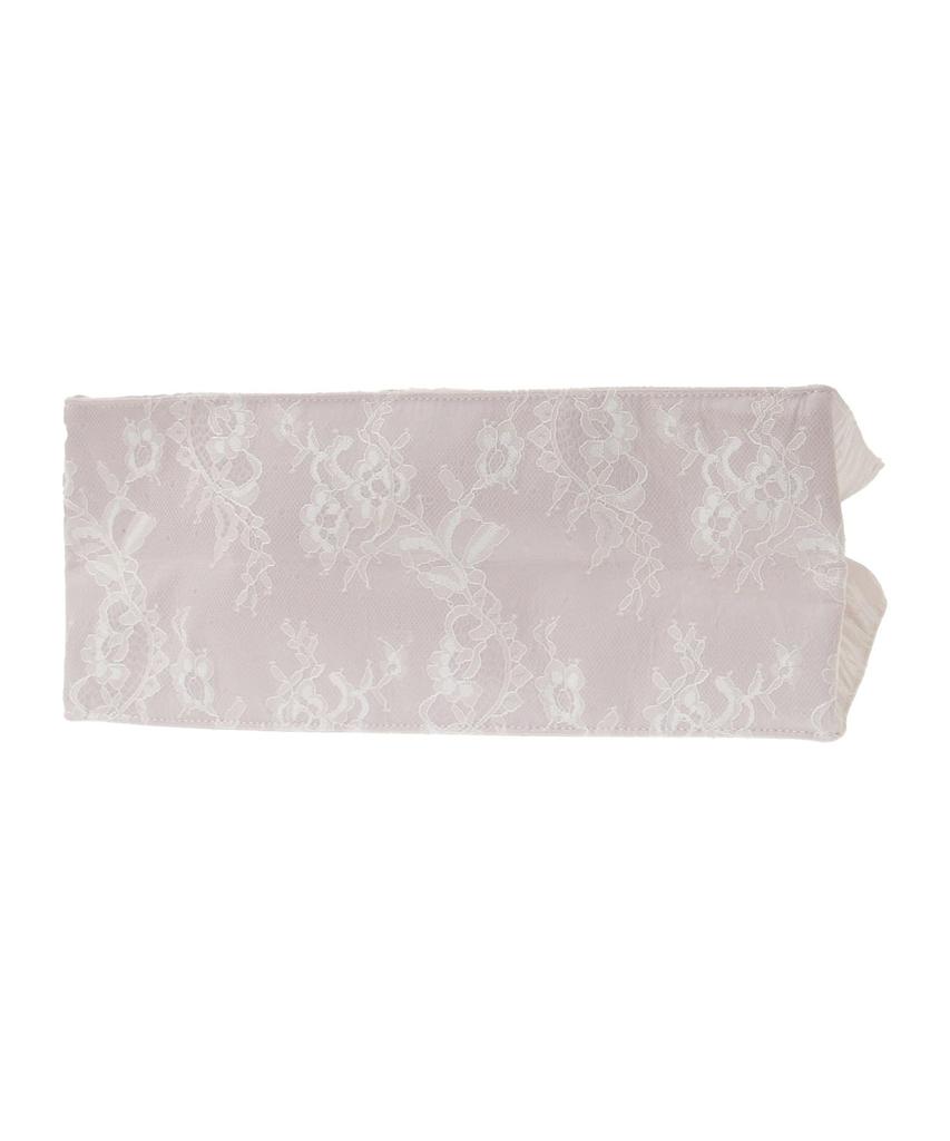 Maison De FLEUR Lace Frill Handle Square Tote Bag, Light Pink, Size F, 08000893600