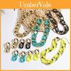 Fashion Fluorescent Jewelry Set With Necklace And Earrings For Women