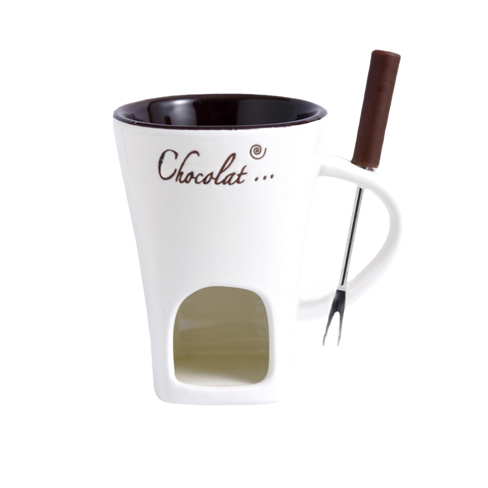 

130ML Fondue Mug Chocolate Melting Cup Coffee Cup Butter Melt Pot CDN