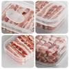 1/3Pcs 2/3/6 Grids Refrigerator Storage Boxes With Holes Scallions Meat Fresh Box Food Container Cold Storage Crisper Sealed