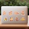 50 Pack Cute Capybara Graffiti Stickers: Waterproof Decorative Decals for Suitcases, Water Bottles, and Journals.