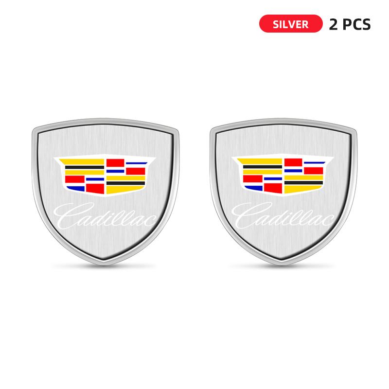 3D Metal Car Body Fender Emblem Shield Stickers Decor Auto Accessories For Cadillac XT4 XT6 CTS DTS STS XTS ATS BLS SLS CT5