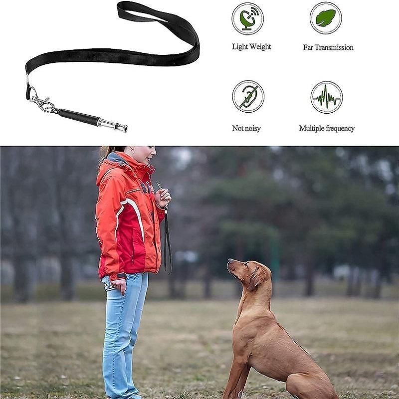 Dog Whistle To Stop Barking Device Dog Copper Silent Ultrasonic Training Flute Stop Barking for Pet Supplies Sound Trainer Tool