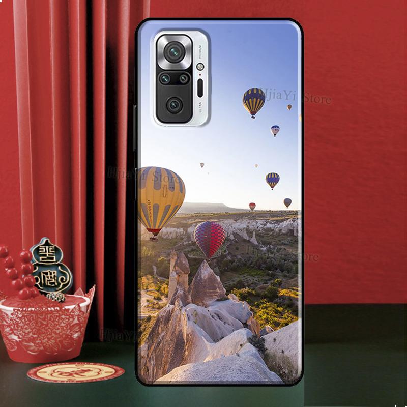 Hot Air Balloon Travel Mountain Case For Xiaomi Redmi Note 12 Pro 11 9 8 10 Pro 9S 10S 11S 12S Redmi 12C 9C 10A 10C Cover