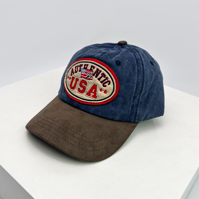 Personal Letter Embroidery Baseball Hats Breathable New Unisex Sunshade American Retro Peaked Caps Distress Versatile Street ins