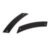 2pcs Door Panel Pull Handle Set Aluminium Alloy Labor Saving High Strength Rust Proof for Cars Black