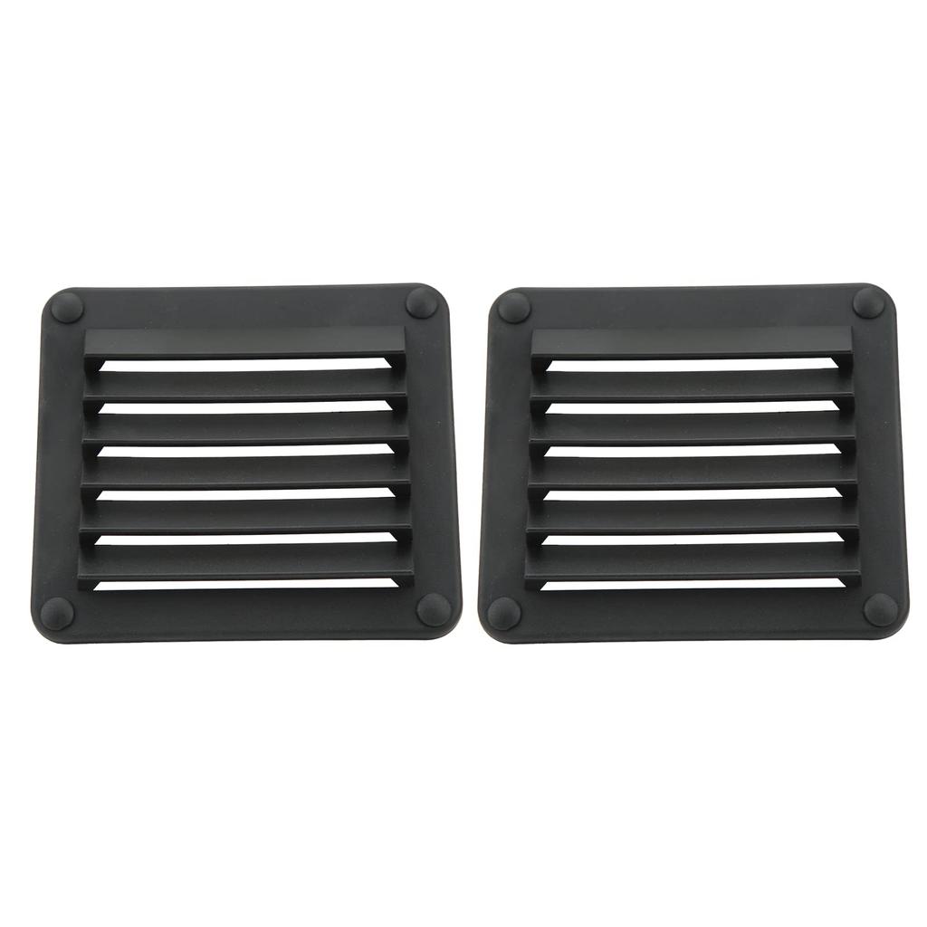VGEBY 2pcs Air Vent Ventilation Sidewall Easy To Use Simple Appearance Replacement Air Vent for Wall (Black)