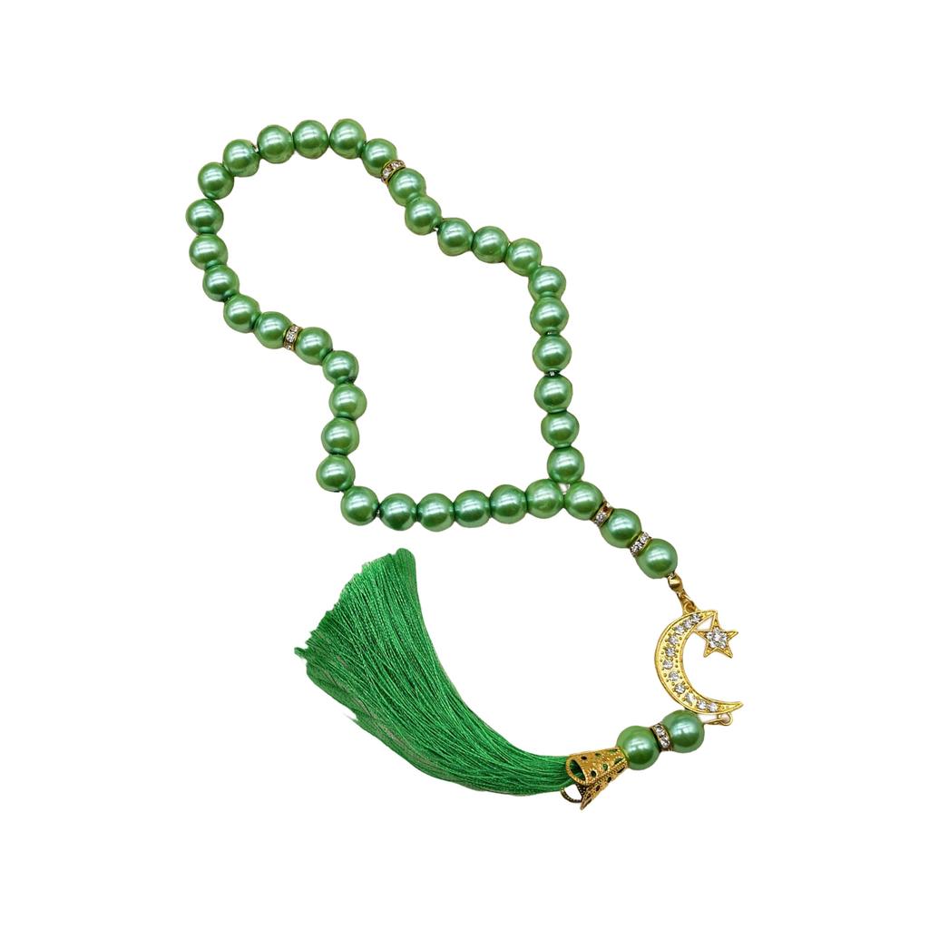 33 Perlen Glas Rosenkranz für den täglichen Gebrauch und zur Besinnung Islamisches Gebetsperlen Armband Handgefertigt Kulturelles Geschenk für Muslime