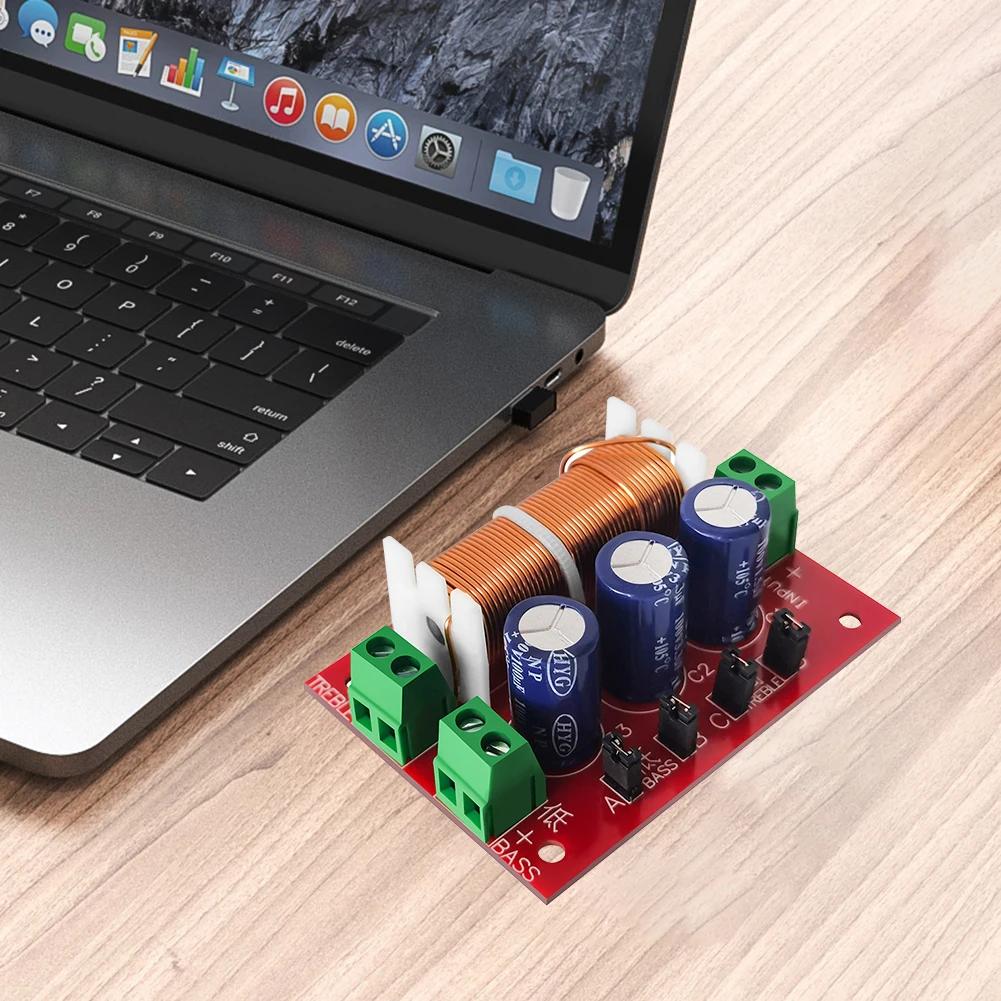 Y-2088 2-Wege Frequenzweiche Modul 400W Audio Lautsprecher Frequenzteiler Einstellbar Voller Bereich Höhen Bässe Schweißfrei