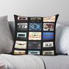 Cassette Tape Youth Pillowcase Polyester Linen Velvet Printed Zip Decorative Throw Pillow Case Car Cushion Cover