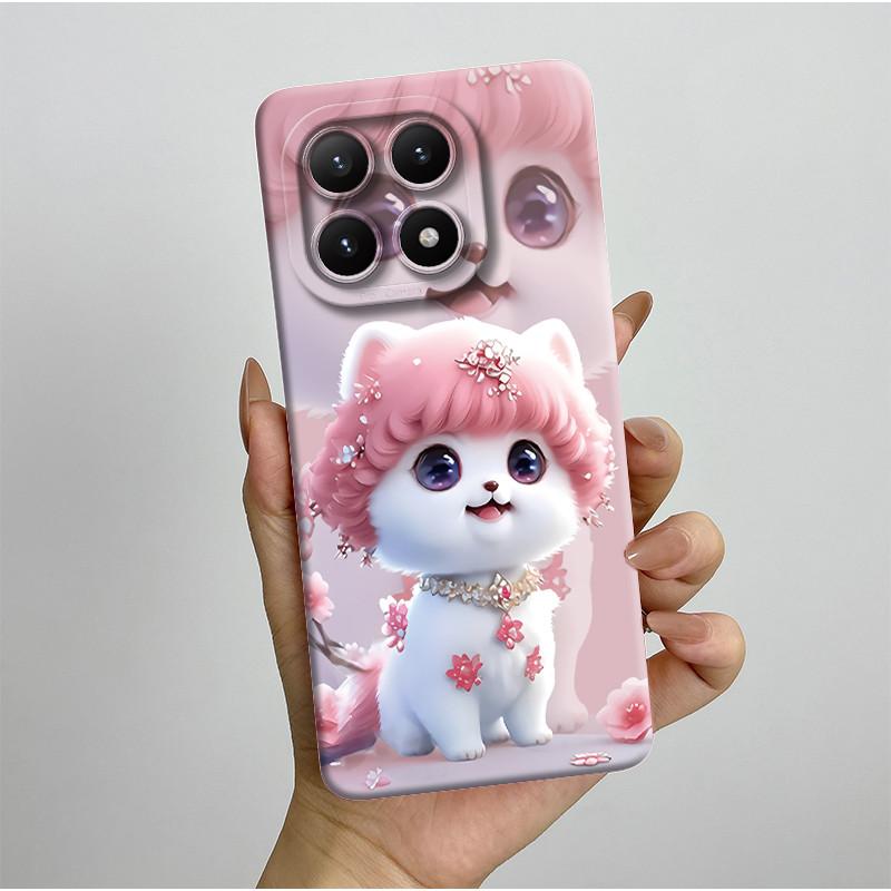 New For Xiaomi 15T Pro 15TPro Xiaomi15TPro Phone Case Aesthetic Pretty Butterfly Flowers Soft Silicone Shockproof Back Cover
